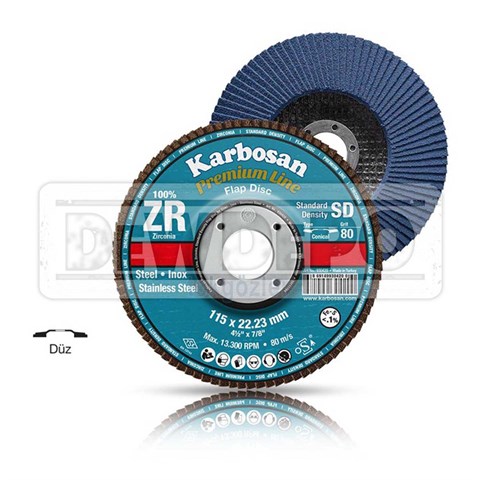 Karbosan ZR Flap Disk 115 x 22 mm - 40 Kum (983450)