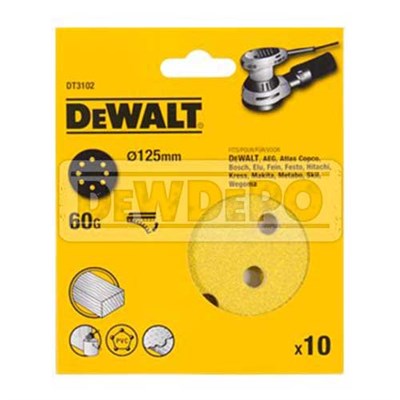 Dewalt DT3102 Eksantrik Zımpara Kağıtları 125 mm