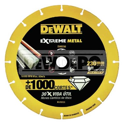 Dewalt DW8590 Extreme Metal Max Kesme Diski 230 x 22,2 mm