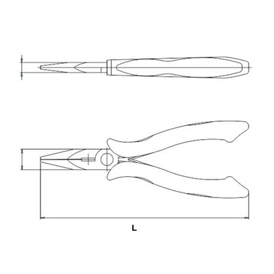 İzeltaş Elektronikçi Uzun Kargaburun 150 mm