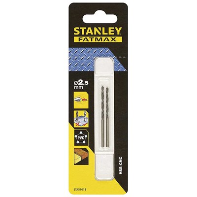 Stanley STA51018 Metal Matkap Ucu 2,5mm (2'li Paket)